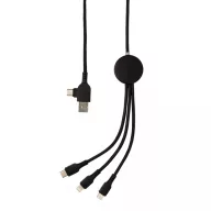   Cablu 6-in-1 light up logo, 21MAR1368, 120x2x1 cm, Everestus, ABS, Nylon, Negru