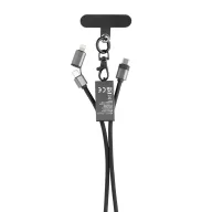   Cablu de incarcare, 2502E14507, XD, 70 x 2.1 cm, PET, Aluminiu, Gri