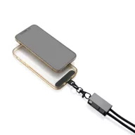   Cablu de incarcare, 2502E14507, XD, 70 x 2.1 cm, PET, Aluminiu, Gri