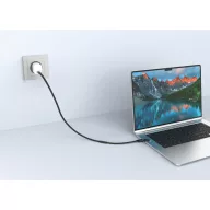   Cablu de incarcare, XD, 2610E17623, 60 W, 120x9x3 cm, Plastic, rPET, Negru