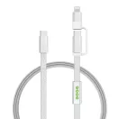 Cablu de incarcare, XD, 2610E17625, 60 W, 120x9x3 cm, Plastic, rPET, Gri