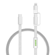   Cablu de incarcare, XD, 2610E17625, 60 W, 120x9x3 cm, Plastic, rPET, Gri