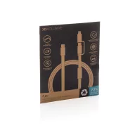   Cablu de incarcare, XD, 2610E17625, 60 W, 120x9x3 cm, Plastic, rPET, Gri
