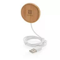   Incarcator wireless magnetic 10W, 21MAR2206, 0.8xØ 6.3 cm, Everestus, Bambus, Natur