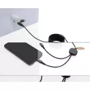 Cablu de incarcare 4-in-1, 2502E14506, XD, 300 x 3.4 x 1 cm, Aluminiu, Gri