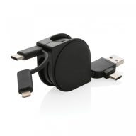   Cablu incarcare 6-in-1, Everestus, 21AUG062, Plastic, 5x5x2 cm, Negru