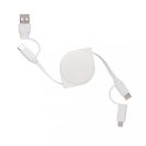 Cablu 6-in-1, Everestus, 18SEP2524, 5x5x2 cm, ABS, Alb