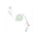 Cablu 6-in-1, Everestus, 18SEP2524, 5x5x2 cm, ABS, Alb