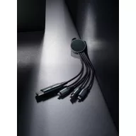   Cablu de incarcare 6-in-1, XD, 42FEB230380, 17x1 cm, TPE, Aluminiu, Gri