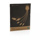 Cablu de incarcare 6-in-1, XD, 42FEB230380, 17x1 cm, TPE, Aluminiu, Gri