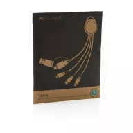   Cablu de incarcare 6-in-1, XD, 42FEB230380, 17x1 cm, TPE, Aluminiu, Gri