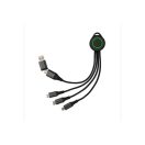 Cablu de incarcare 6-in-1, XD, 42FEB230380, 17x1 cm, TPE, Aluminiu, Gri