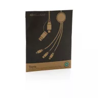   Cablu de incarcare 6-in-1, XD, 42FEB230379, 120x1 cm, TPE, Aluminiu, Gri