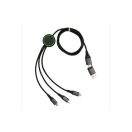 Cablu de incarcare 6-in-1, XD, 42FEB230379, 120x1 cm, TPE, Aluminiu, Gri