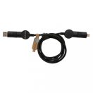 Cablu de incarcare 6-in-1 45W, Urban Vitamin, 42FEB230374, 120xØ0.4 cm, Poliester, TPE, Negru