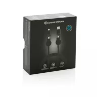   Cablu de incarcare 6-in-1 45W, Urban Vitamin, 42FEB230374, 120xØ0.4 cm, Poliester, TPE, Negru