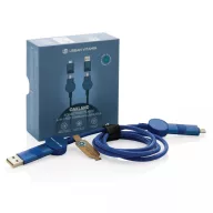   Cablu de incarcare 6-in-1 45W, Urban Vitamin, 42FEB230375, 120xØ0.4 cm, Poliester, TPE, Albastru