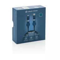   Cablu de incarcare 6-in-1 45W, Urban Vitamin, 42FEB230375, 120xØ0.4 cm, Poliester, TPE, Albastru
