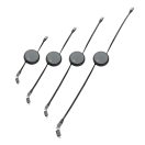 Cablu retractabil 2-in-1, XD, 2601E14746, 1.5xØ6 cm, ABS, Termoplastic, Negru