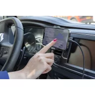   Suport auto pentru telefon, 2401E16101, Everestus, 7.1x2.5x5.5 cm, ABS, Silicon, Negru