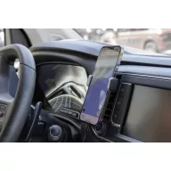   Suport auto pentru telefon, 2401E16101, Everestus, 7.1x2.5x5.5 cm, ABS, Silicon, Negru