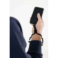   Lanyard pentru telefon, 2509E17031, Everestus, 27x0.6x0.6 cm, Poliester, Zinc, Negru