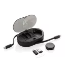 Set cabluri de incarcare, Everestus, 2601E14730, 9.8x6.5x2.4 cm, ABS, Termoplastic, Negru