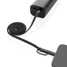 Cablu de incarcare, XD, 2610E17627, 60 W, 100x0.7 cm, Plastic, rPET, Negru