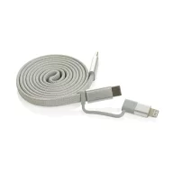   Cablu de incarcare, XD, 2610E17629, 60 W, 100x0.7 cm, Plastic, rPET, Gri