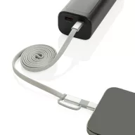   Cablu de incarcare, XD, 2610E17629, 60 W, 100x0.7 cm, Plastic, rPET, Gri