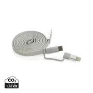   Cablu de incarcare, XD, 2610E17629, 60 W, 100x0.7 cm, Plastic, rPET, Gri