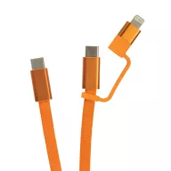   Cablu de incarcare, XD, 2610E17630, 60 W, 100x0.7 cm, Plastic, rPET, Portocaliu