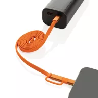   Cablu de incarcare, XD, 2610E17630, 60 W, 100x0.7 cm, Plastic, rPET, Portocaliu