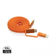   Cablu de incarcare, XD, 2610E17630, 60 W, 100x0.7 cm, Plastic, rPET, Portocaliu