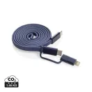Cablu de incarcare, XD, 2610E17628, 60 W, 100x0.7 cm, Plastic, rPET, Albastru