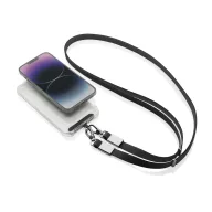   Suport purtabil pentru telefon, XD, 2610E18785, 60x1.7x0.6 cm, rPET, Zinc, Negru