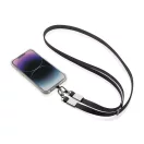 Suport purtabil pentru telefon, XD, 2610E18785, 60x1.7x0.6 cm, rPET, Zinc, Negru