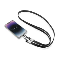   Suport purtabil pentru telefon, XD, 2610E18785, 60x1.7x0.6 cm, rPET, Zinc, Negru