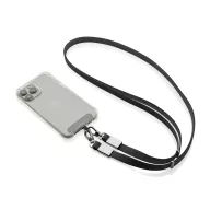   Suport purtabil pentru telefon, XD, 2610E18785, 60x1.7x0.6 cm, rPET, Zinc, Negru