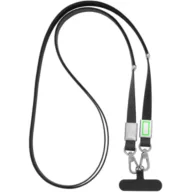   Suport purtabil pentru telefon, XD, 2610E18785, 60x1.7x0.6 cm, rPET, Zinc, Negru