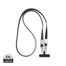 Suport purtabil pentru telefon, XD, 2610E18785, 60x1.7x0.6 cm, rPET, Zinc, Negru