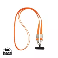   Suport purtabil pentru telefon, XD, 2610E18788, 60x1.7x0.6 cm, rPET, Zinc, Portocaliu
