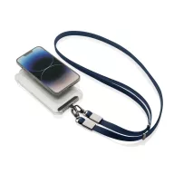   Suport purtabil pentru telefon, XD, 2610E18787, 60x1.7x0.6 cm, rPET, Zinc, Albastru Navy