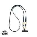 Suport purtabil pentru telefon, XD, 2610E18787, 60x1.7x0.6 cm, rPET, Zinc, Albastru Navy