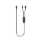 Cablu de incarcare, XD, 2610E17670, 100 W, 120x1 cm, Plastic, Aluminiu, Negru