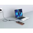 Cablu de incarcare, XD, 2610E17670, 100 W, 120x1 cm, Plastic, Aluminiu, Negru