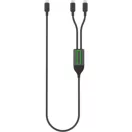 Cablu de incarcare, XD, 2610E17670, 100 W, 120x1 cm, Plastic, Aluminiu, Negru