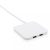 10W Wireless Charger with USB Ports, white ABS white