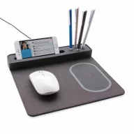   Air mousepad with 5W wireless charging and USB, black Polyester black