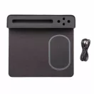 Air mousepad with 5W wireless charging and USB, black Polyester black